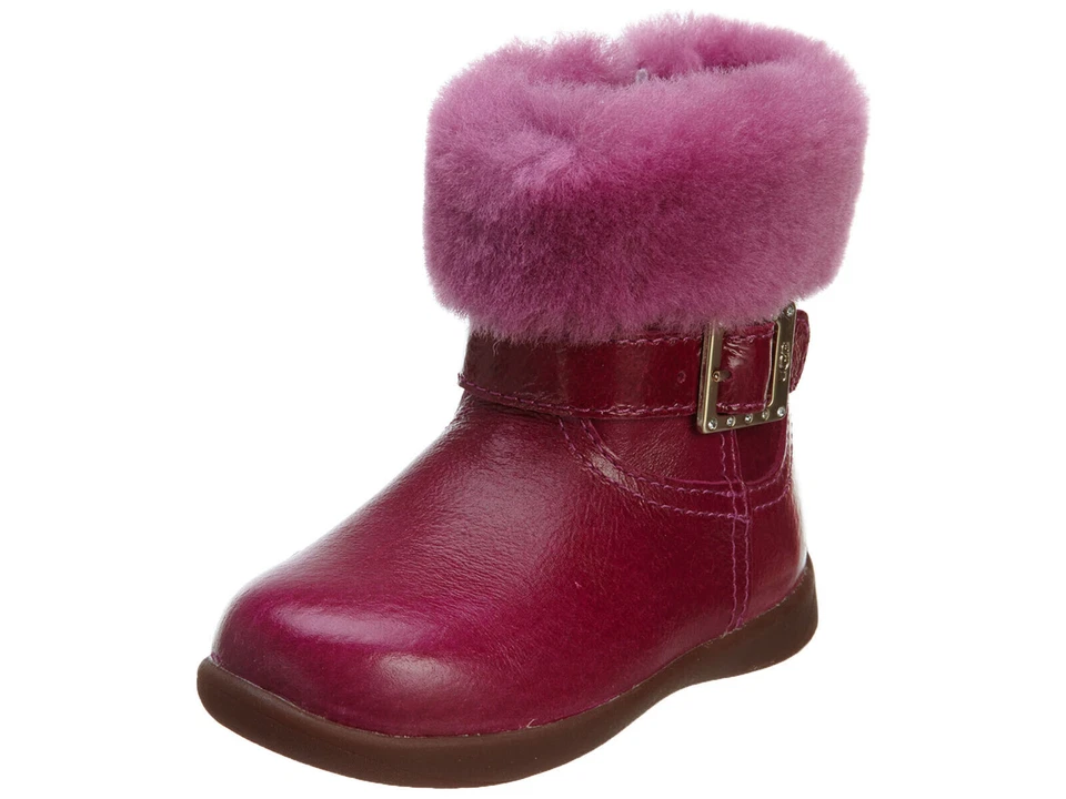 Niño pequeño UGG Australia Gemma charol 1005149T rosa 100% original nuevo Foto 1 de 4