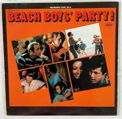 The Beach Boys' Party LP Mono 1981 Reissue Green Capitol N-16012 - Image 1 of 4