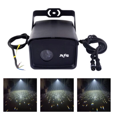 IP65 Outdoor 6W White Star Sky Laser Projector DJ Decor Show Party Stage Lights - Image 1 of 4