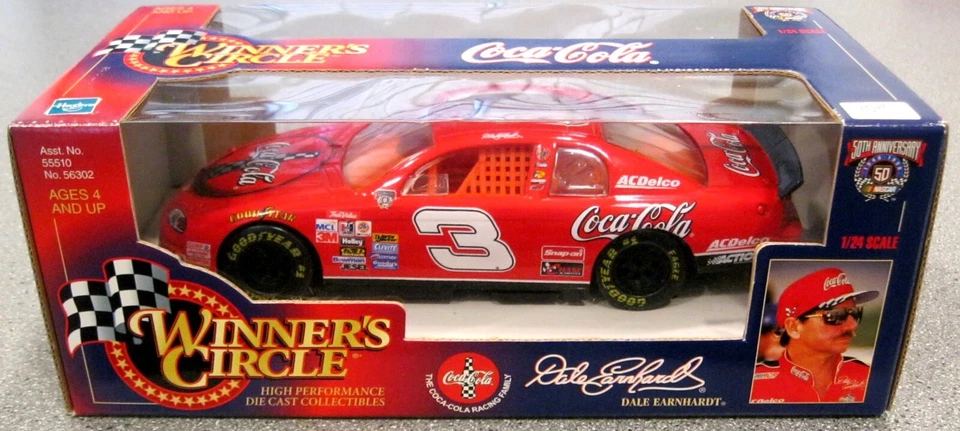 #3 DALE EARNHARDT~1998 WINNER'S CIRCLE COCA-COLA 1/24 NASCAR DIECAST STOCK CAR - Image 1 of 1