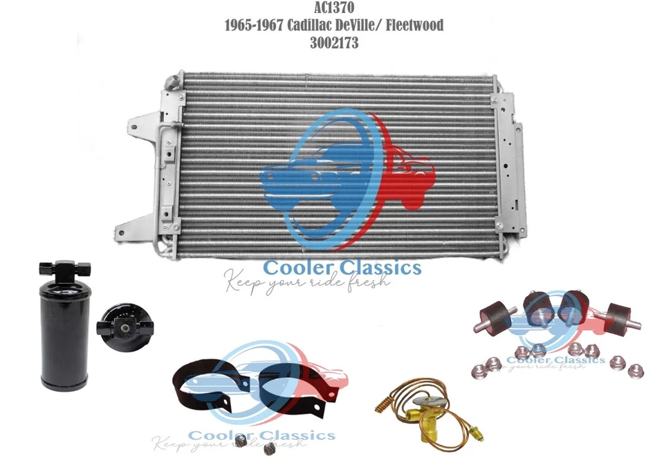 Комплект конденсатора переменного тока 65 66 67 CADILLAC DeVille Fleetwood от оригинального производителя 3002173 AC1370 - Изображение 1 из 1