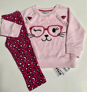 Top & Leggings Hosen Set Baby Mädchen Kinder Hauptquartier weich & bequem 2-teilig 18 Monate - Bild 1 von 3