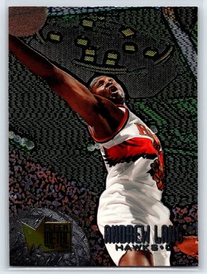1995-96 Fleer Metal Andrew Lang Atlanta Hawks #124 - Image 1 of 2