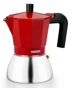 CAFETERA MONIX INDUCTION INOX ROJA 9T (M863109) - Imagen 1 de 1