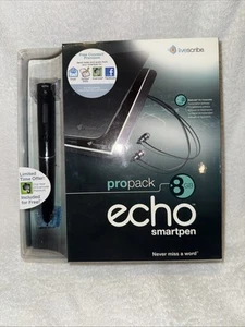 Livescribe Echo Smartpen ***Parts Only *** 3-D Recording Headphones + Portfolio - Picture 1 of 12