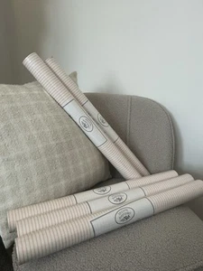 Vintage X5 New Laura Ashley Wall Paper Furnishings Pink Dot Stripe Design 39066 - Picture 1 of 5