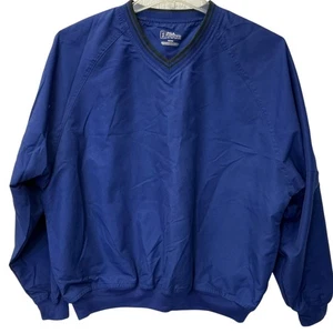 New;Vtg PGA Tour Jacket Mens M Blue Black Golf Windbreaker Pullover 90s pockets - Picture 1 of 10