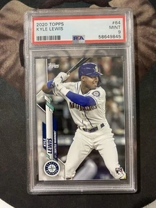 2020 Topps Series 1--Kyle Lewis #64 RC PSA 9 - Bild 1 von 2