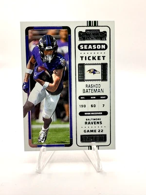 2022 Panini Contenders NFL Football - #6 Rashod Bateman - Season Ticket - NM - Image 1 of 2