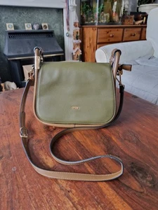 New Bessie Leather Handbag shoulder Olive green, khaki, brown - Picture 1 of 7