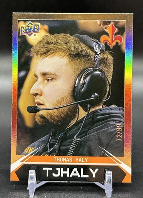 2022-23 Upper Deck Call Of Duty League Variation Gold /99 TJ Haly #100 Legion - Image 1 of 2