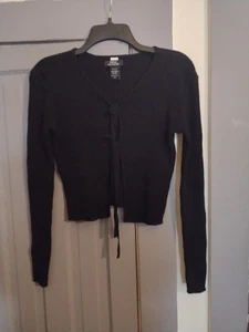Social Collision schwarze Langarm Strickjacke Größe L - Bild 1 von 5