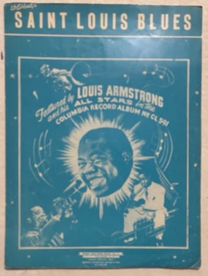 “Saint Louis Blues” Louis Armstrong WC práctico 1963 partituras Foto 1 de 2
