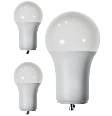Diodesy A19 LED 9.5W 800LM GU24 5000K 120V CRI80 230° Dimmable White 3Pk - Image 1 of 2