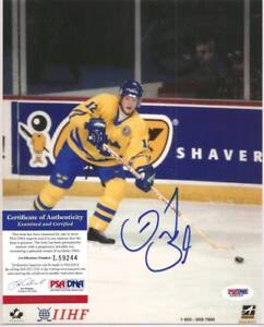 Daniel Sedin Signed Team Sweden 8x10 Photo PSA DNA COA Canucks Autographed a