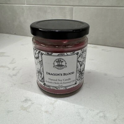 Tarro de velas Dragons Blood Soy Pink 8 OZ leer Foto 1 de 4