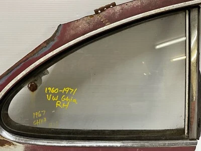 1967 Volkswagen Karmann Ghia Quarter Glass Right Side. - Image 1 of 4