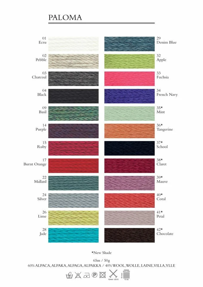 Debbie Bliss Paloma - 50g - 60% Alpaca & 40% Wool