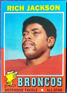 1971 Topps RICH JACKSON #81, Denver Broncos, EX, Strong Borders! - Picture 1 of 2