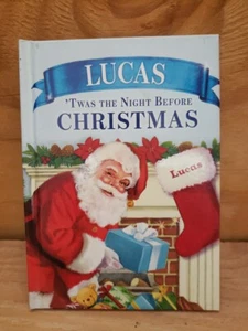 'Twas The Night Before Christmas Your Child's Name Custom Hardcover Book (Lucas) - Picture 1 of 2