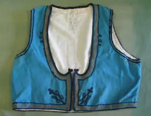 CHALECO CORPIÑO OTOMANA TURCA ORIGINAL 19C. DAMAS YELEK CON BORDADO DORADO - Imagen 1 de 10