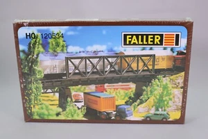  ZM092 FALLER 120534 Maquette train Ho Element de pont droit Right bridge system - Picture 1 of 4