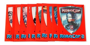 1990 Topps Robocop 2 Sticker Card Set (11) NM/MT