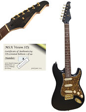 ¡Edición limitada! 1 of 99 - Guitarra eléctrica oro negro mate guitarra eléctrica MSA for sale