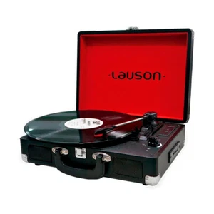 Tocadiscos Maletin Lauson CL603 con función MP3 y vinilo Negro - Imagen 1 de 4