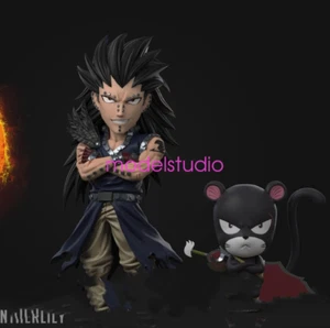 AWM Studio FAIRY TAIL Gajeel·Redfox Resin Statue Pre-order WCF Scale H8cm New - Picture 1 of 2