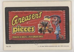 1985 Topps Wacky Packages Greaser's Pieces #26 0t0u