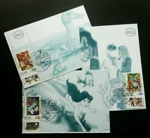 [SJ] Israel Andersen's Fairy Tales 2000 Mermaid Ugly Duck Cartoon (maxicard) - Picture 1 of 5