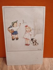 CARTOLINA ILLUSTRATORE TOMBA - BAMBINI, IL RITRATTO - VIAGGIATA 1942
