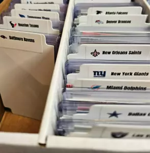 32 divisori alti per squadre di carte sportive con 32 loghi squadre NFL - Foto 1 di 9