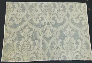 SAMARCAND Nottingham in Ocean 18 x 26" Damask Fabric Sample - Picture 1 of 3