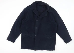 BHS Men's Blue Mid-Length Overcoat M - Picture 1 of 12