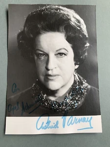 ASTRID VARNAY (†2006) Opera Signed Autograph Card 10x15 Autograph - Picture 1 of 2