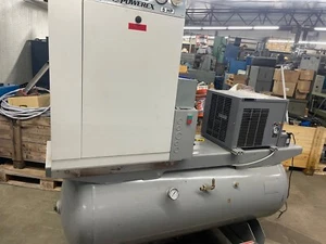 Powerex 5-HP Oil-Less Open Scroll Air Compressor w/Refrigerated Dryer w/188HRS - Picture 1 of 13