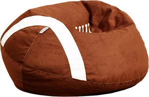2.5 Feet Child-Sized Football Plush Bean Bag Chair Soft Polyester - Picture 1 of 12