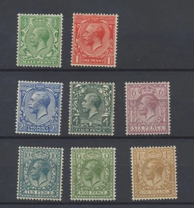 GB Stamps: 1924-26 Hinged Mint Selection W111 SG418/9;422;424;426a;427/9 CV £97 - Picture 1 of 2
