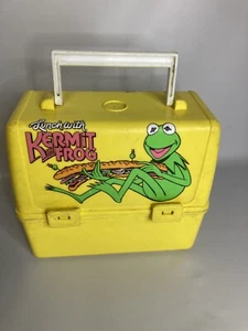Kermit der Frosch Vintage Kunststoff Brotdose King Seeley Thermoskanne Marks no Thermoskanne  - Bild 1 von 4