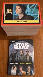 2016 Topps STAR WARS Rogue One Mission Briefing Complete Base Set (110) +Wrapper - Picture 1 of 11
