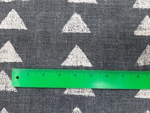PK Studio Nomadic Triangle Ebony gray geometric Upholstery / Drapery Fabric - Picture 1 of 4