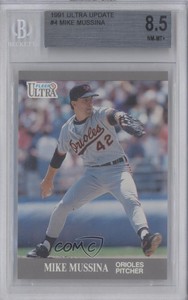1991 Fleer Ultra Update Factory Set Mike Mussina #U-4 BGS 8.5 Rookie RC HOF
