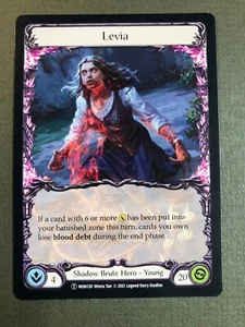 Flesh & Blood Levia / Ravenous Meataxe (Mon120/Mon221) Monarch Unlimited NM - Picture 1 of 4