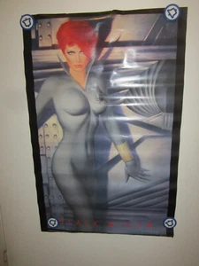 VINTAGE BLACK WIDOW 22 X 34 " POSTER JOE CHIODO MARVEL - Picture 1 of 10