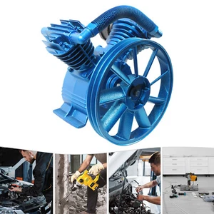 Cabezal de compresor de aire de 2 etapas de 5,5 HP bomba de compresor de aire doble cilindro 175 PSI - Imagen 1 de 17