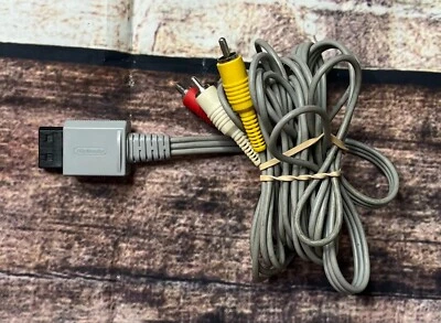 Genuine Nintendo Wii A/V AV Audio Video Composite Cable Cord RVL-009 USA Ship - Image 1 of 3