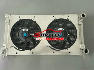 Radiator+Shroud+Fan FOR VW MK1 MK2 Golf GTI Scirocco 1.6 1.8 8V 81-92 C48 525mm - Picture 1 of 7