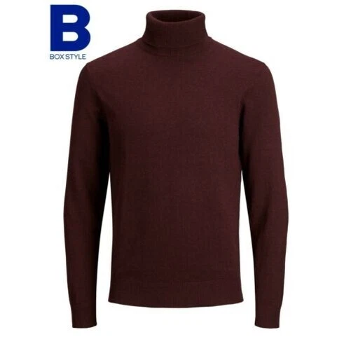 Jack & Jones Suéter De Cuello Alto De Punto Emil Mezcla De Algodón Para Hombre - Imagen 1 de 1